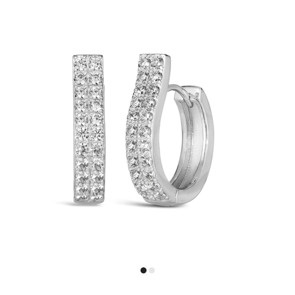 Bethenny x Anna Zuckerman Elegant Silver Earrings